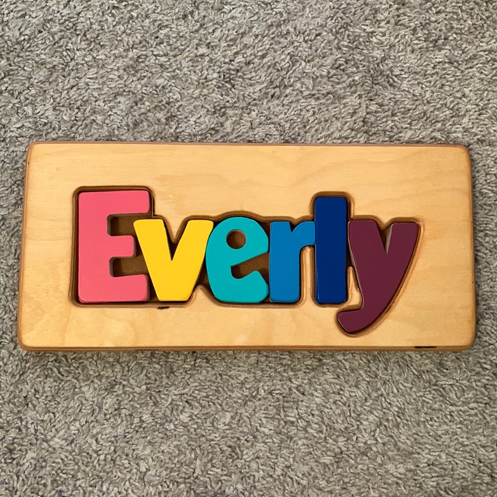 Handmade wood ‘Everly’ puzzle
